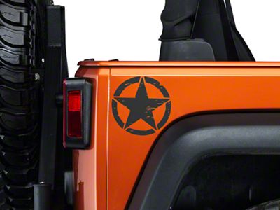 SEC10 Small On The Move Stars; Matte Black; Pair (20-25 Jeep Gladiator JT)