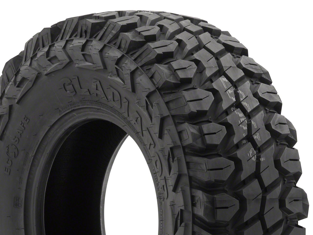 4 New Gladiator X-Comp A/T Tires - LT265/70R17 Load E 10 Ply All Terrain With Raised White Letters