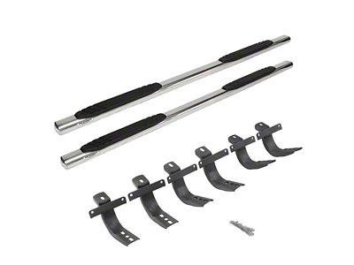 Go Rhino 4-Inch OE Xtreme Side Step Bars; Polished (21-25 Bronco 4-Door)