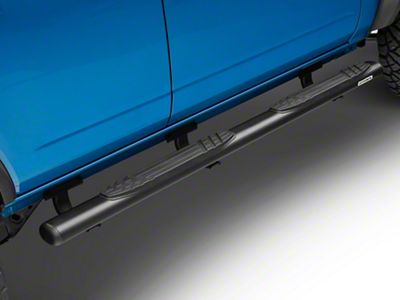 Go Rhino 4-Inch OE Xtreme Side Step Bars; Textured Black (21-25 Bronco 4-Door)