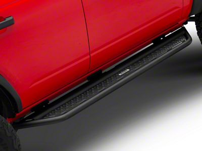 Go Rhino Dominator Xtreme D6 Side Step Bars; Textured Black (21-25 Bronco 4-Door)