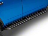 Go Rhino Dominator Xtreme DSS Slider Side Step Bars; Textured Black (21-25 Bronco 4-Door)