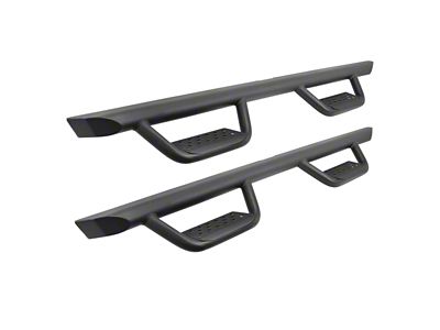 Go Rhino Dominator Xtreme D1 Side Step Bars; Textured Black (05-25 Frontier Crew Cab)