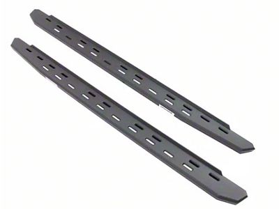 Go Rhino RB30 Slim Line Running Boards; Protective Bedliner Coating (05-25 Frontier Crew Cab)