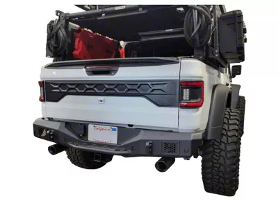 Go Rhino Rockline Full Width Rear Bumper; Textured Black (20-25 Jeep Gladiator JT)