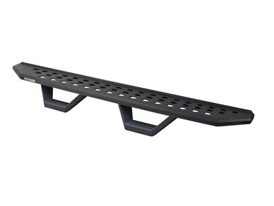 Go Rhino RB20 Running Boards with Drop Steps; Textured Black (07-18 Jeep Wrangler JK 4-Door)