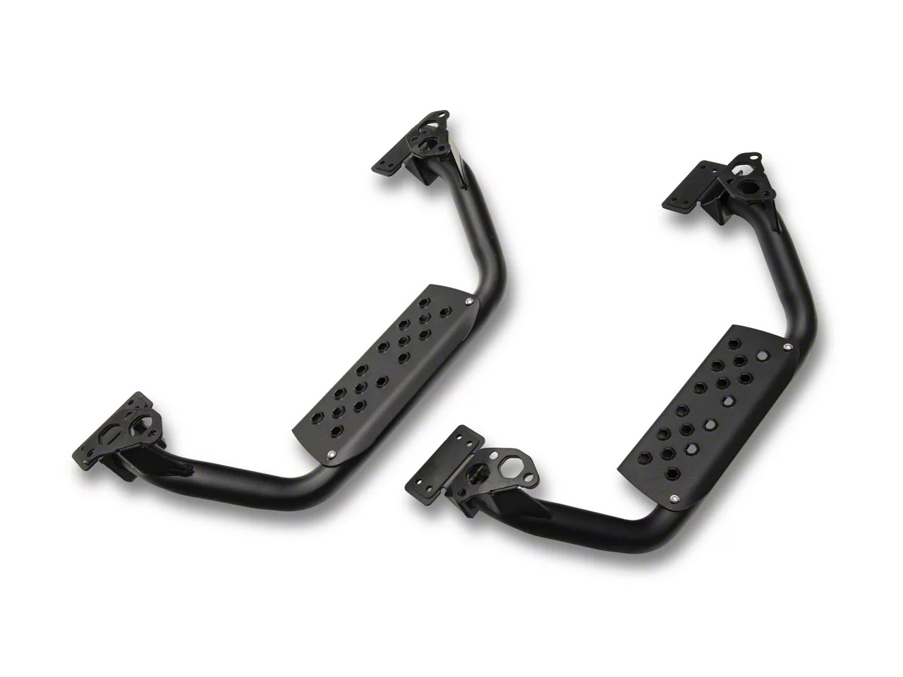 Go Rhino Drop Steps for Dominator D6 Side Steps Only; Textured Black (07-18 Jeep Wrangler JK w/ Dominator D6 Side Steps)