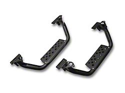 Go Rhino Drop Steps for Dominator D6 Side Steps Only; Textured Black (07-18 Jeep Wrangler JK w/ Dominator D6 Side Steps)