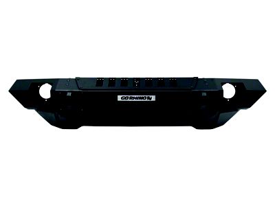 Go Rhino Trailline Winch-Ready Straight Front Bumper; Textured Black (07-18 Jeep Wrangler JK)