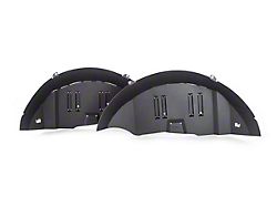 Aluminum Wheel Well Inner Fender Liners; Rear; Textured Black (18-24 Jeep Wrangler JL)