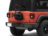 Go Rhino Rockline Spare Tire Relocation Kit; Textured Black (18-26 Jeep Wrangler JL)
