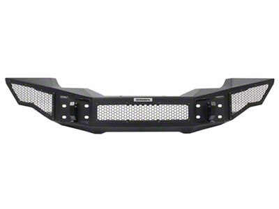 Go Rhino Rockline Winch-Ready Full Width Front Bumper; Textured Black (18-25 Jeep Wrangler JL)