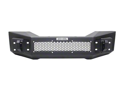 Go Rhino Rockline Winch-Ready Stubby Front Bumper; Textured Black (18-25 Jeep Wrangler JL)