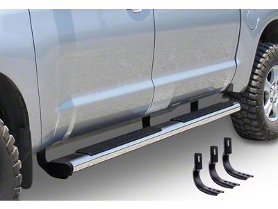 Go Rhino 6-Inch OE Xtreme Side Step Bars; Polished (05-23 Tacoma Double Cab)