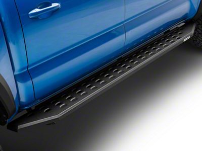 Go Rhino RB20 Running Boards; Textured Black (05-23 Tacoma Double Cab)
