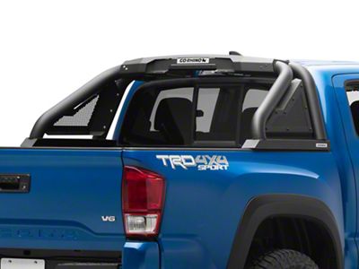 Go Rhino Sport Bar 2.0 Roll Bar with Power Actuated Retractable Light Mount; Textured Black (16-23 Tacoma)