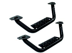 Go Rhino Drop Steps for Dominator D6 Side Steps Only; Textured Black (05-25 Tacoma Access Cab, Double Cab w/ Dominator D6 Side Steps)