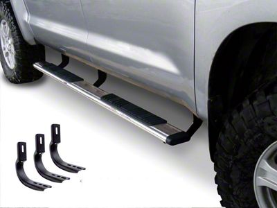Go Rhino 5-Inch OE Xtreme Low Profile Side Step Bars; Polished (07-21 Tundra Double Cab)