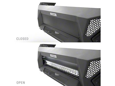 Go Rhino Element Front Bumper with Power Actuated Hide-Away Light Bar Mount; Textured Black (22-25 Tundra)