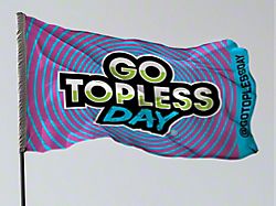 Go Topless Day 2026 Event Flag