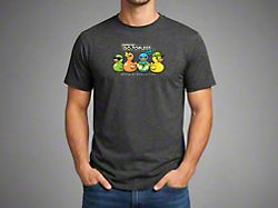 Go Topless Day Ducks in a Row T-Shirt; Heather Grey