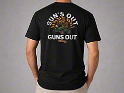 Go Topless Day Sun's Out T-Shirt; Black