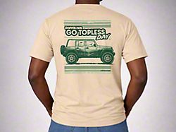 Go Topless Day Topless in the Wild T-Shirt; Sand