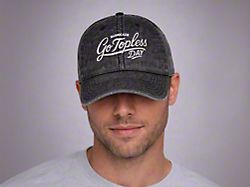 Go Topless Day Vintage Script Embroidered Dad Hat