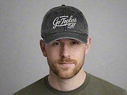 Go Topless Day Vintage Script Embroidered Dad Hat