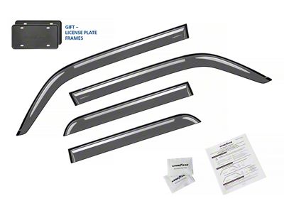 Goodyear Car Accessories Shatterproof Tape-On Window Deflectors (10-24 4Runner)