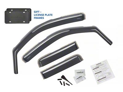 Goodyear Car Accessories Shatterproof in-Channel Window Deflectors (05-21 Frontier Crew Cab)