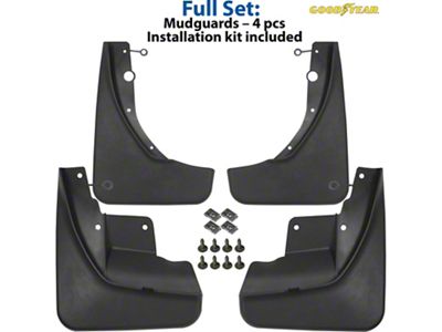 Goodyear Car Accessories Mud Flaps; Front and Rear (11-21 Jeep Grand Cherokee WK2)