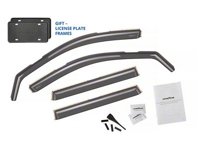 Goodyear Car Accessories Shatterproof in-Channel Window Deflectors (11-21 Jeep Grand Cherokee WK2)