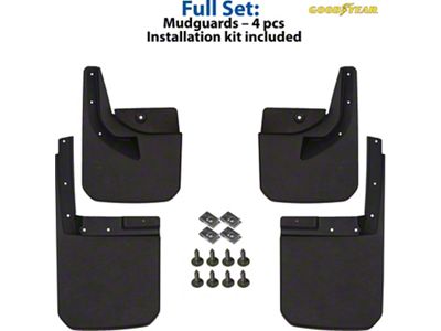 Goodyear Car Accessories Mud Flaps; Front and Rear (18-25 Jeep Wrangler JL)
