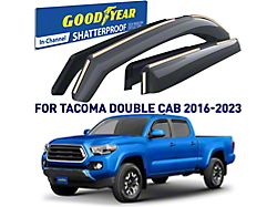 Goodyear Car Accessories Shatterproof in-Channel Window Deflectors (16-23 Tacoma Double Cab)