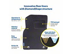 Goodyear Car Accessories Custom Fit Front and Rear Floor Liners; Black (18-25 Jeep Wrangler JL 4-Door, Excluding 4xe)