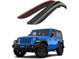 Goodyear Car Accessories Shatterproof Tape-On Window Deflectors (18-26 Jeep Wrangler JL 2-Door)