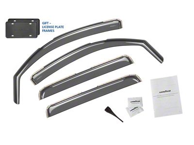 Goodyear Car Accessories Shatterproof in-Channel Window Deflectors (05-15 Tacoma Double Cab)