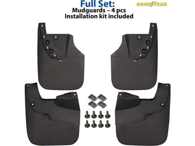 Goodyear Car Accessories Mud Flaps; Front and Rear (14-21 Tundra)