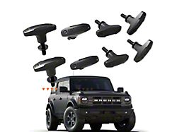 GPCA GP QuickRelease PRO Tie Down Anchors; Black (21-25 Bronco)