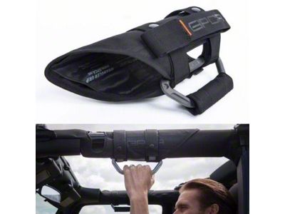 GPCA GP-Grip PRO Survivor Ultimate Grab Handles with Window Breaker Pen; Metallic Gray (20-25 Jeep Gladiator JT)