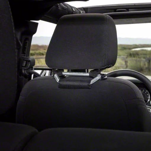 thumbnail image 2 of GP BackGrip PRO Headrest Hand Grips - Aluminum Car Assist Handles For Jeep Wrangler & Off-Road Vehicles - 2-Pack 2 of 12