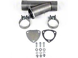 Granatelli Motor Sports Manual Exhaust Cutout; 2.25-Inch Aluminized Steel; Single (Universal; Some Adaptation May Be Required)