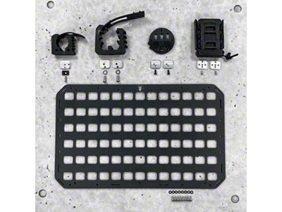 Grey Man Tactical RMP Case Lid Organizer Rifle Rack and Holster Integration MOLLE Panel Package with Pelican Case Screws; 21.25-Inch x 13-Inch