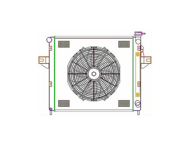 Griffin Radiators Jeep Grand Cherokee ComboUnit CrossFlow Radiator; 1 ...