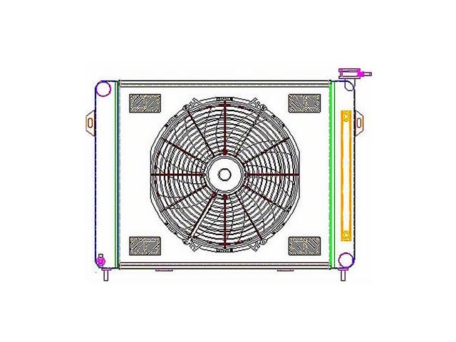 Griffin Radiators Jeep Grand Cherokee ComboUnit CrossFlow Radiator; 1 ...