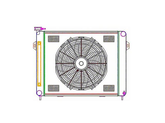 Griffin Radiators Jeep Grand Cherokee ComboUnit CrossFlow Radiator; 1 ...