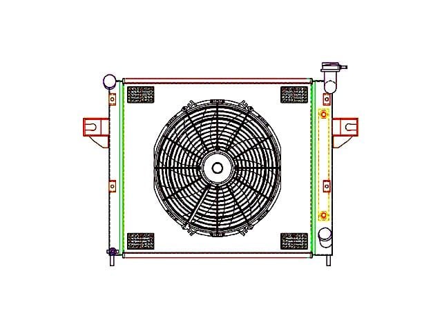 Griffin Radiators Jeep Grand Cherokee ComboUnit CrossFlow Radiator; 1 ...