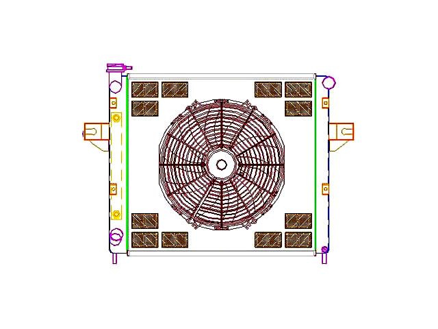 Griffin Radiators Jeep Grand Cherokee ComboUnit CrossFlow Radiator; 1 ...