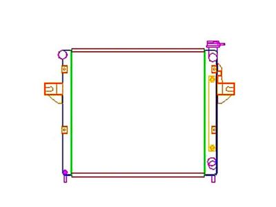 Griffin Radiators PerformanceFit CrossFlow Radiator; 1-Row (99-00 4.7L Jeep Grand Cherokee ZJ)